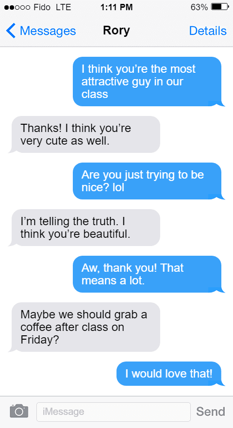 How To Compliment A Guy On His Looks Over Text?